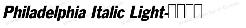 Philadelphia Italic Light字体转换